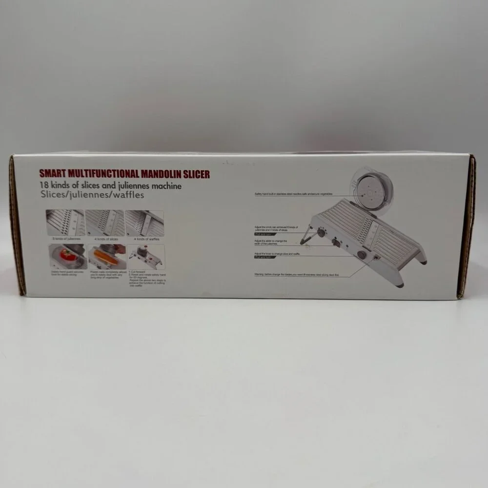 Smart Multifunctional Mandolin Slicer With 18 Cutting Styles For Slices Julienne